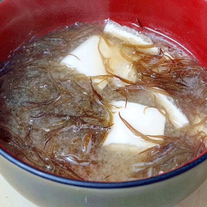 だしを効かせた☆　新物「ふのりの味噌汁」